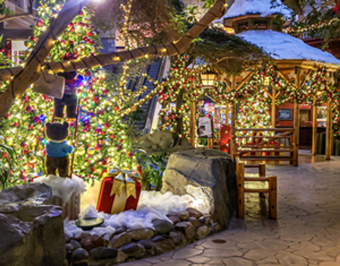 Mystic Falls Park Spreads Holiday Cheer With The Return Of Its Winter Wonderland Display And Holiday Laser Light Show Mystic Falls Park Spreads Holiday Cheer With The Return Of Its Winter Wonderland Display And Holiday Laser Light Show Image