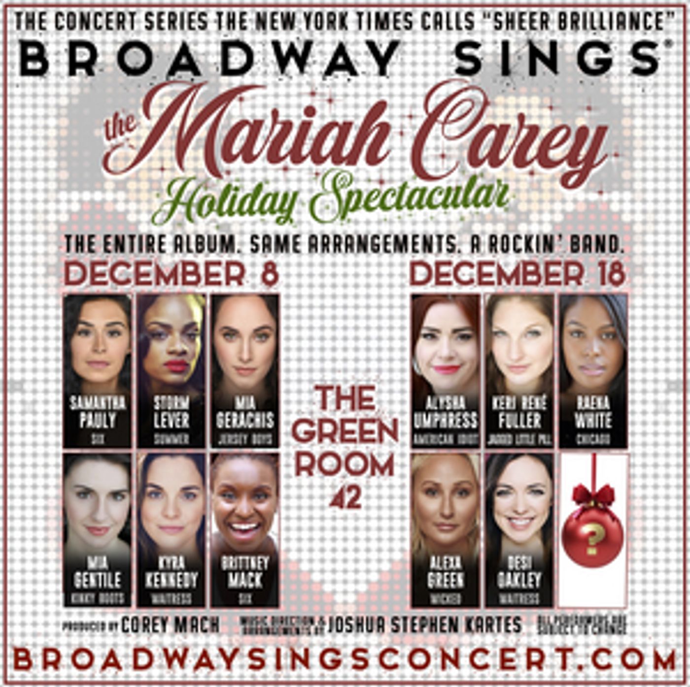 Brittney Mack, Desi Oakley & More Join BROADWAY SINGS MARIAH CAREY Brittney Mack, Desi Oakley & More Join BROADWAY SINGS MARIAH CAREY Image