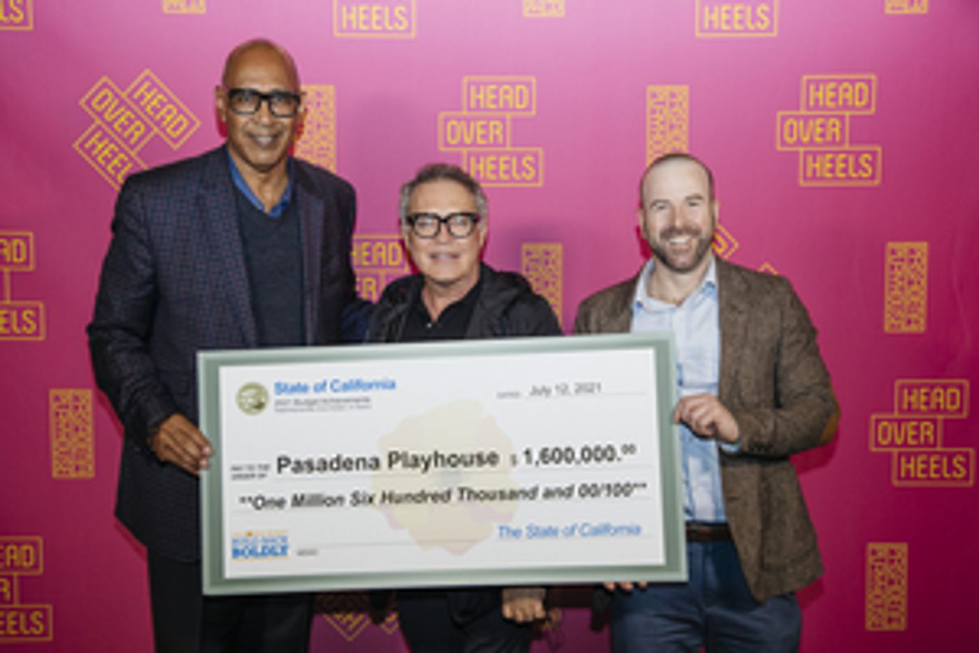 Chris Holden Presents $1.6 Million Check To Pasadena Playhouse Chris Holden Presents $1.6 Million Check To Pasadena Playhouse Image