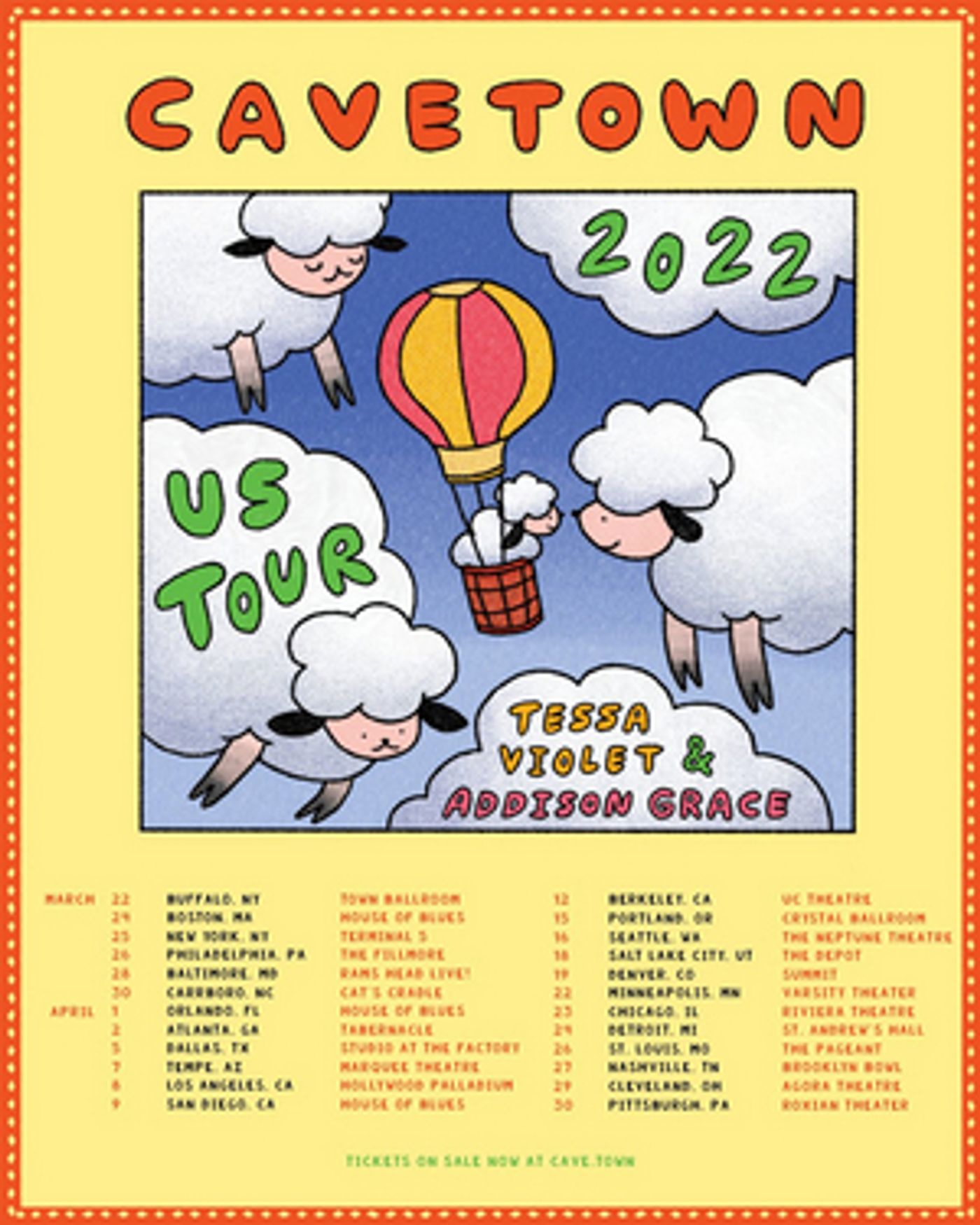 Cavetown Announces 2022 U.S. Headline Tour With Tessa Violet & Addison Grace  Image
