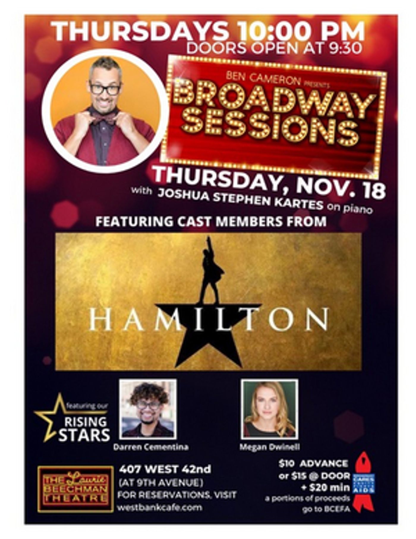 HAMILTON Cast Members to Join Upcoming BROADWAY SESSIONS  Image