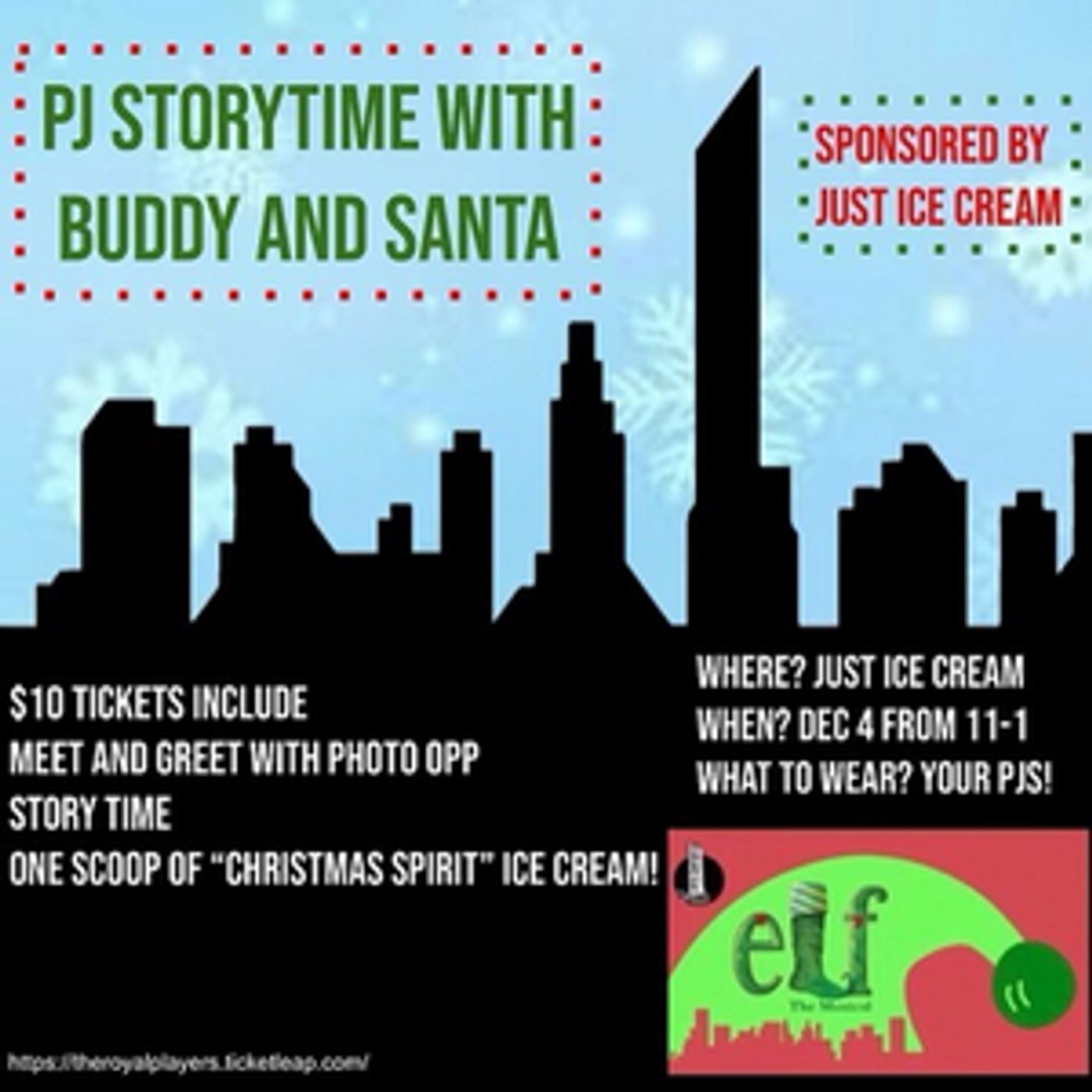 Royal Theatre and Just Ice Cream to Host ELF Meet and Greet Royal Theatre and Just Ice Cream to Host ELF Meet and Greet Image