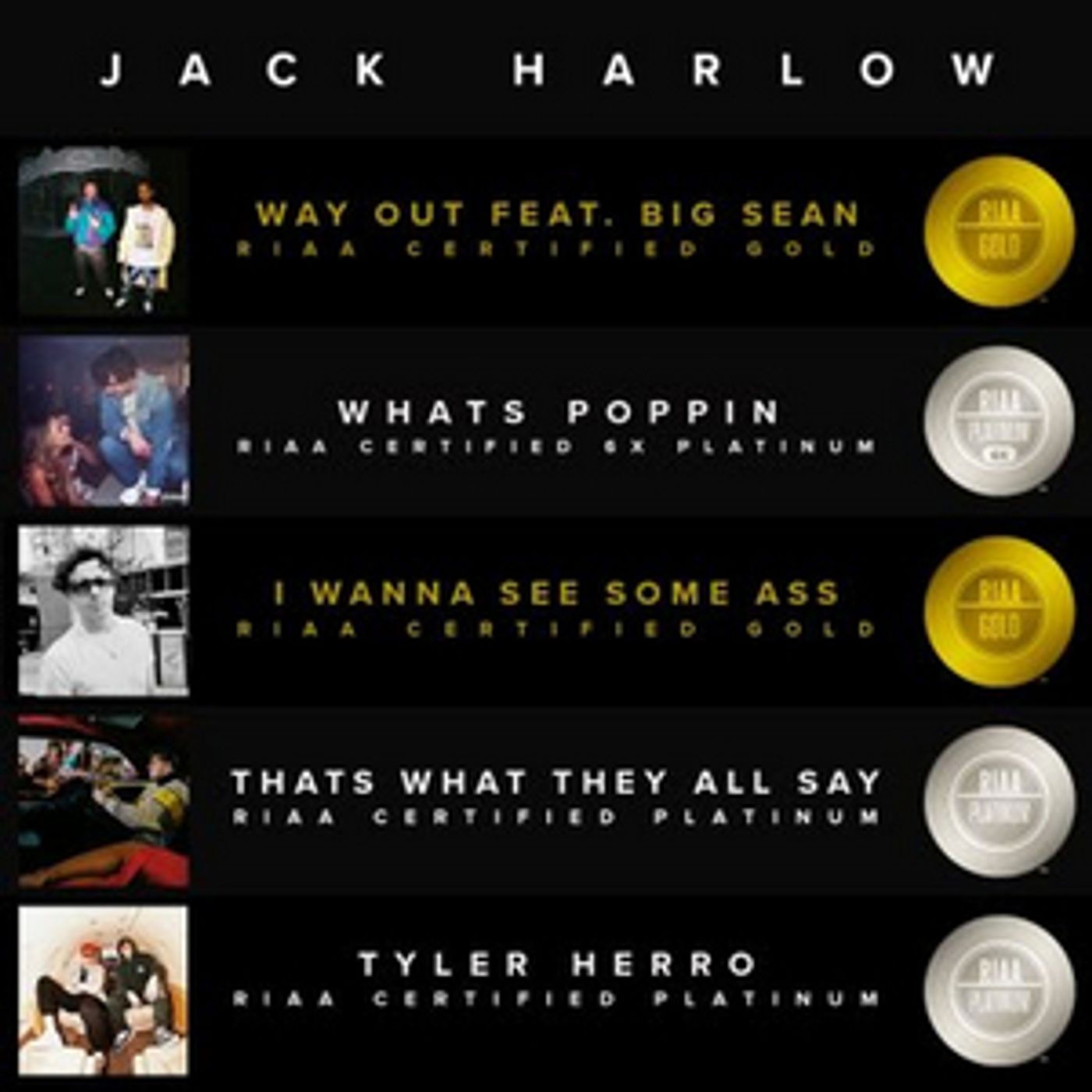 Jack Harlow Celebrates New RIAA Certifications Ahead of Hometown Concerts  Image