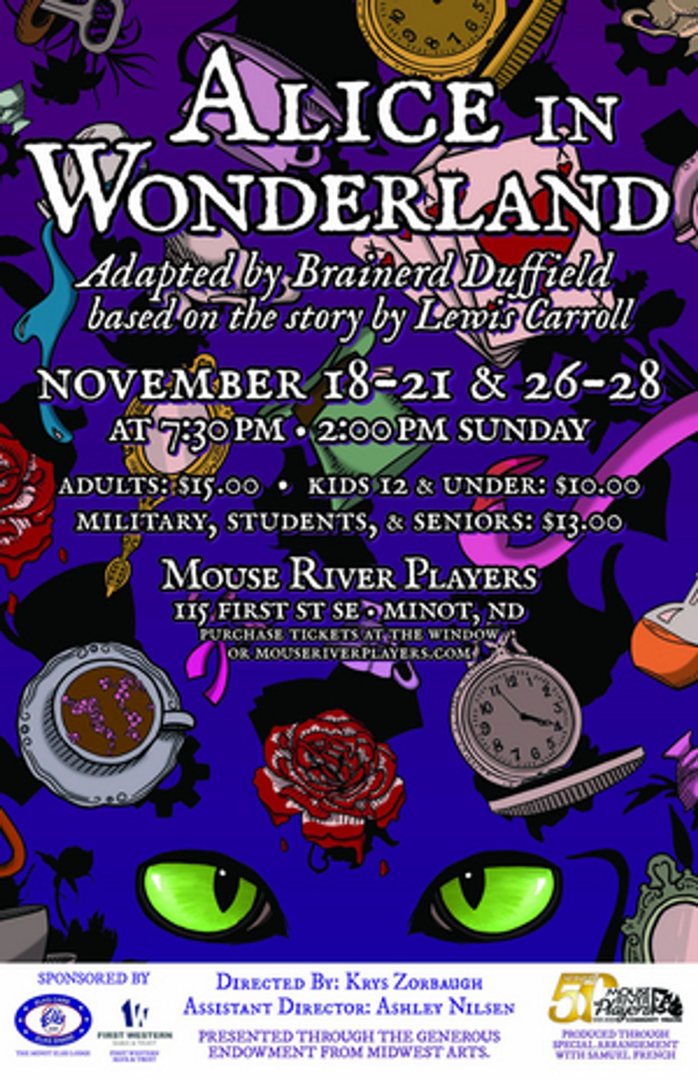 ALICE IN WONDERLAND is Now Playing at Mouse River Players  Image