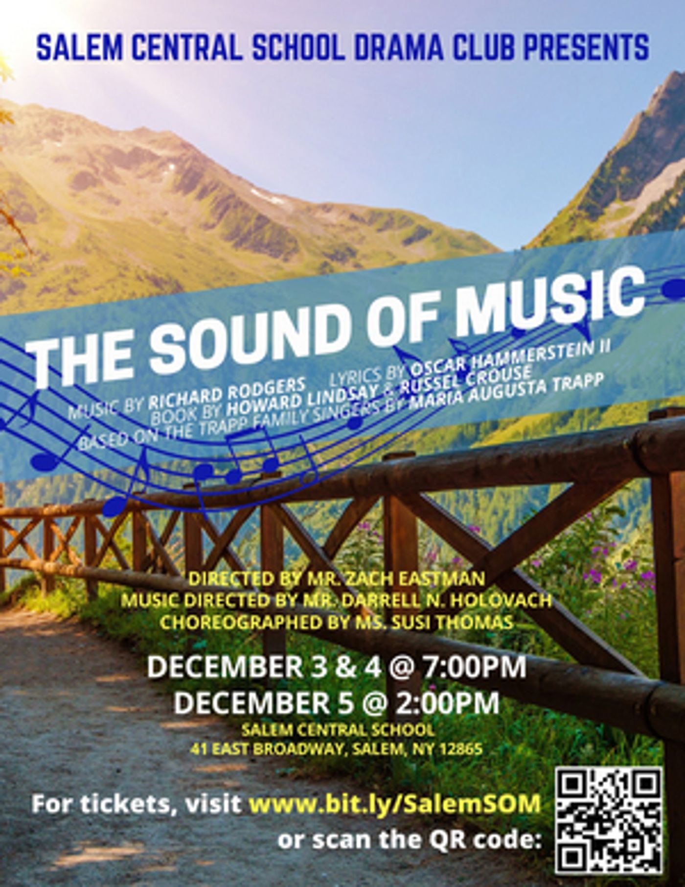 THE SOUND OF MUSIC Comes to Salem Central School, December 3-5 THE SOUND OF MUSIC Comes to Salem Central School, December 3-5 Image