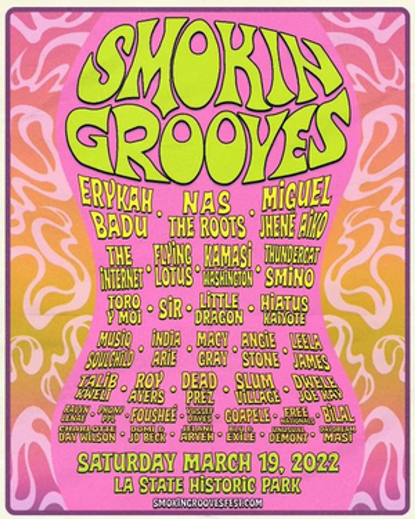 Erykah Badu, The Roots & More to Perform at Smokin Grooves Festival  Image