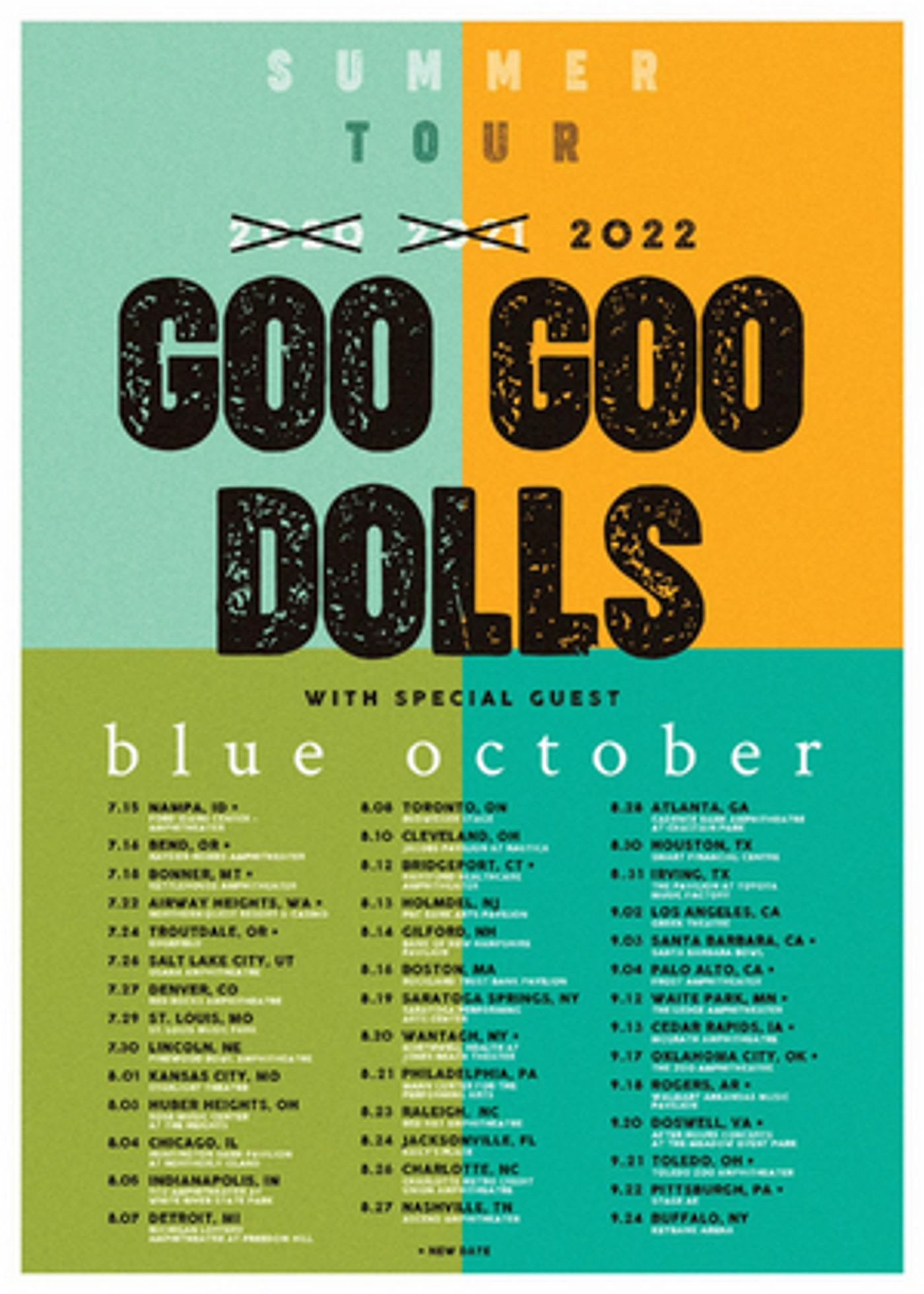 Goo Goo Dolls Announce Additional North American Tour Dates  Image