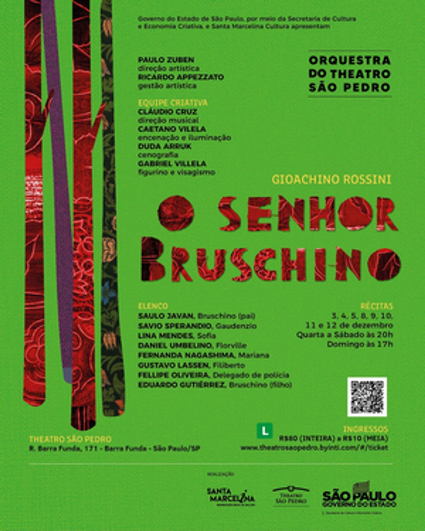 Rossini's SIGNOR BRUSCHINO, OR THE ACCIDENTAL SON for the First Time in Brazil at Theatro Sao Pedro  Image