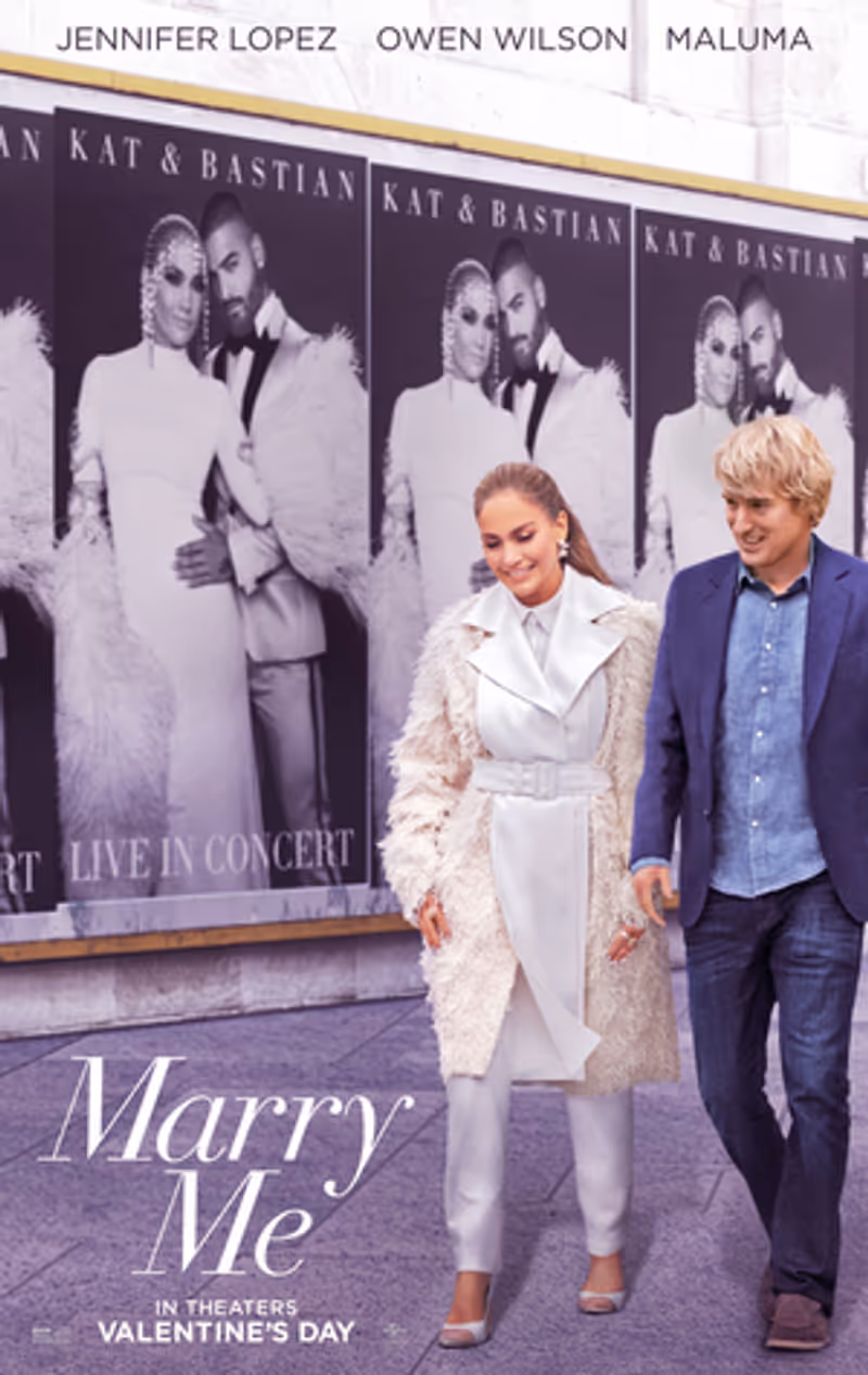Jennifer Lopez & Owen Wilson's MARRY ME to Premiere on Peacock Image