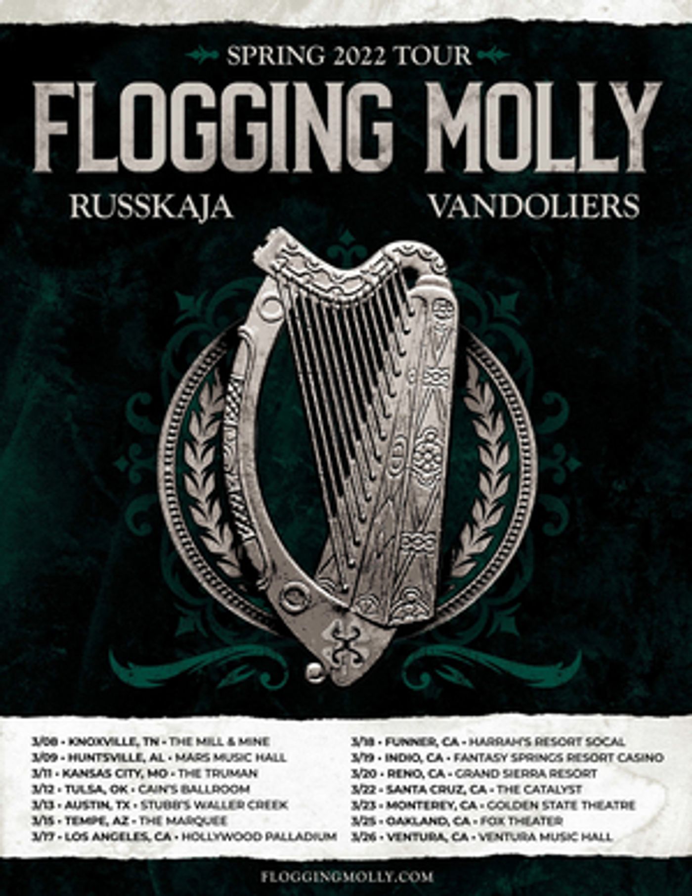 Flogging Molly Announce Spring Tour Dates Flogging Molly Announce Spring Tour Dates Image