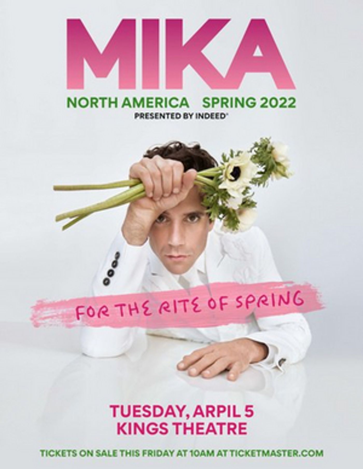 Global Pop Sensation MIKA to Play Kings Theatre April 5, 2022  Image