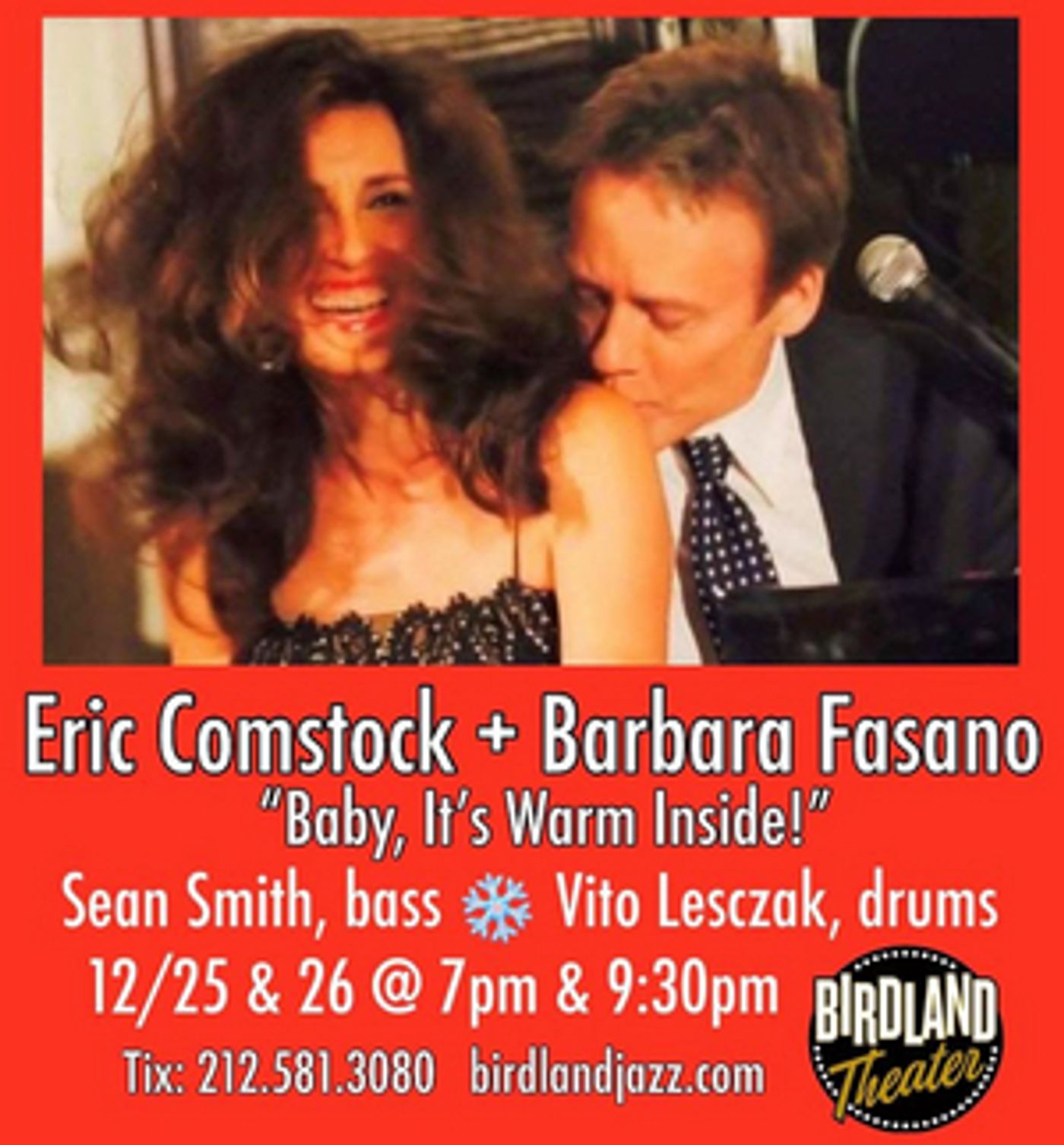 Birdland Theater to Present Eric Comstock & Barbara Fasano  Image