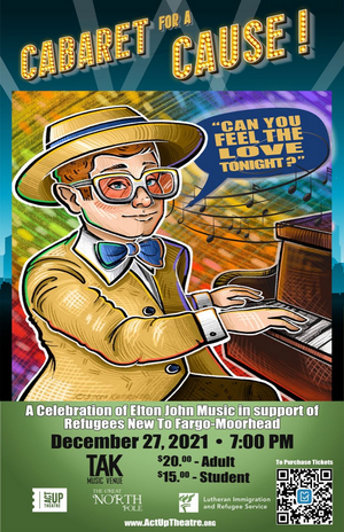 Act Up Theatre's CABARET FOR A CAUSE to Take Place This Wednesday  Image