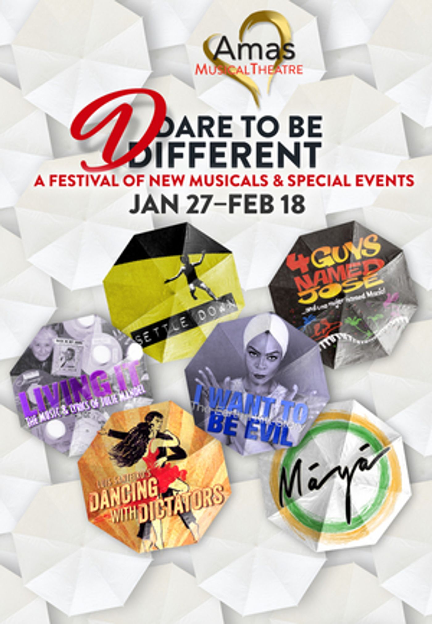 Amas Musical Theatre Will Present 'Dare To Be Different' Festival at A.R.T./New York Theatres in January Amas Musical Theatre Will Present 'Dare To Be Different' Festival at A.R.T./New York Theatres in January Image