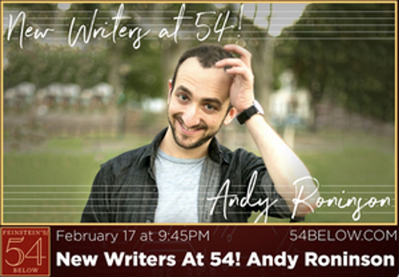 Feinstein's/54 Below Presents the Music of Andy Roninson, February 17  Image