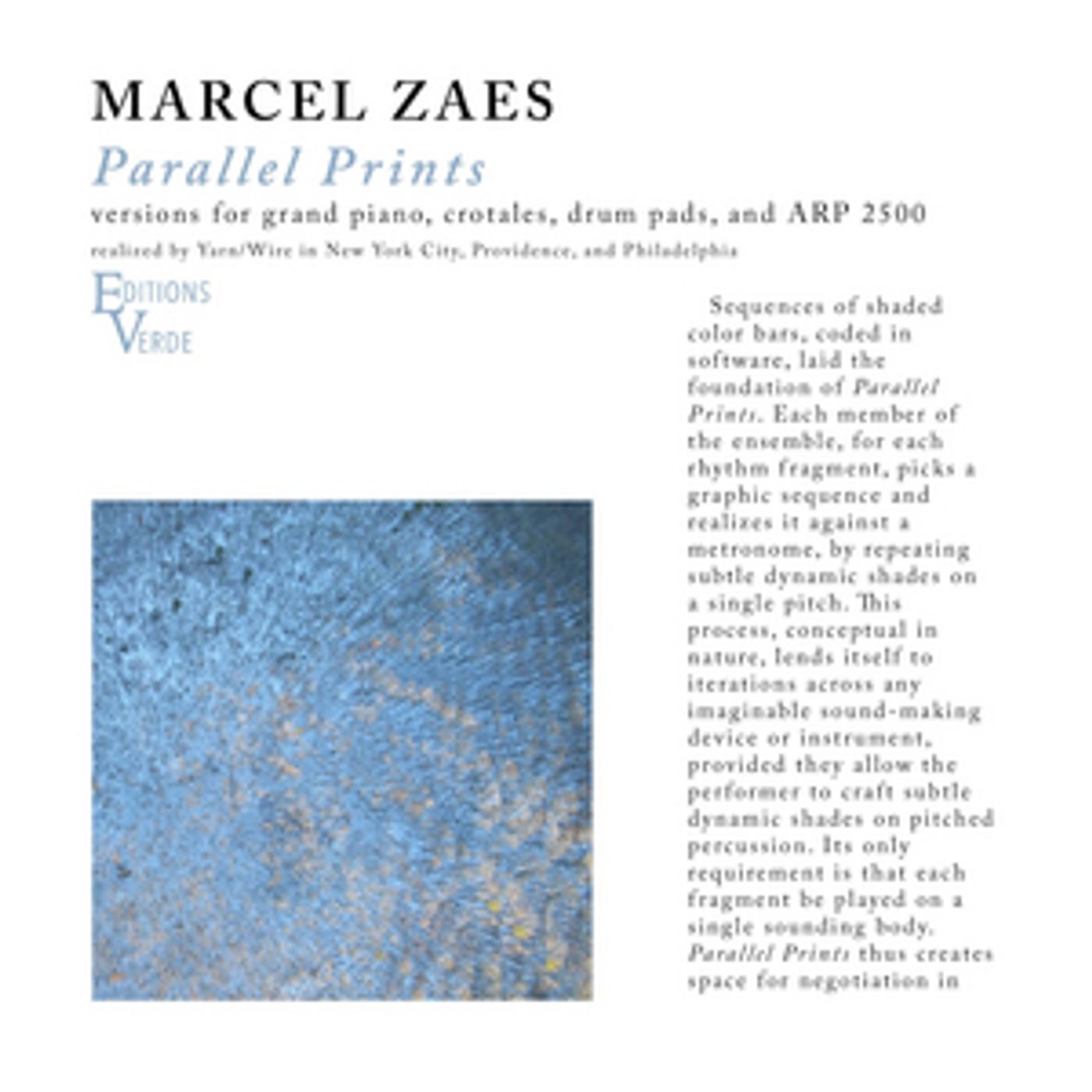 Marcel Zaes Releases Parallel Prints Marcel Zaes Releases Parallel Prints Image