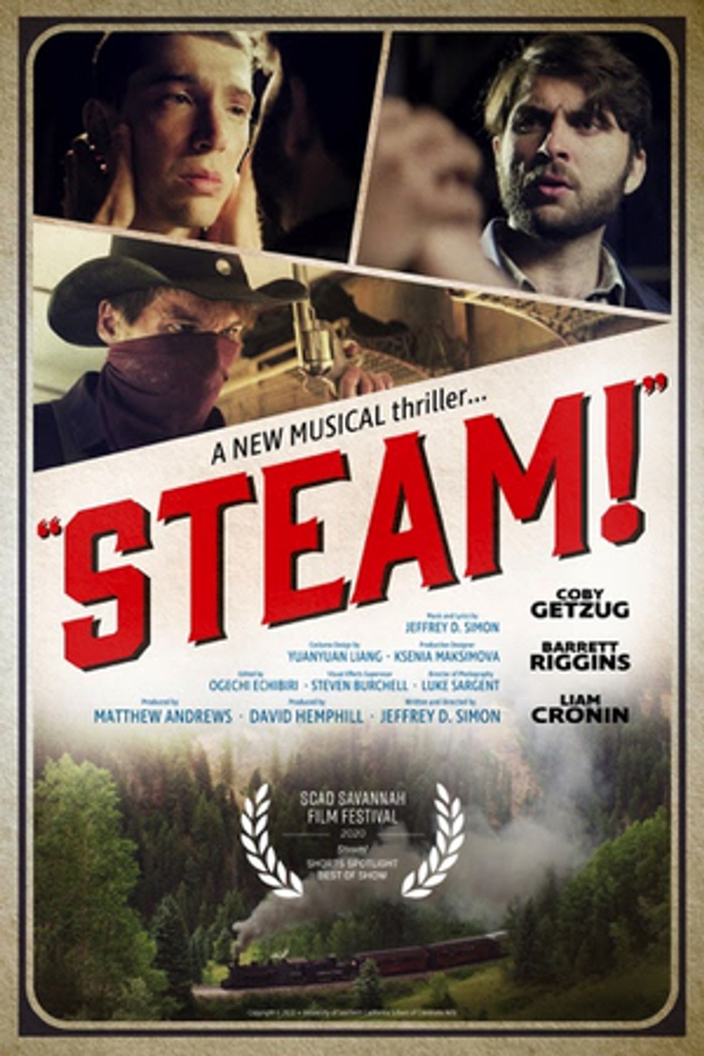 Coby Getzug, Barrett Riggins & Liam Cronin Star In New Western Musical Short Film, STEAM!  Image