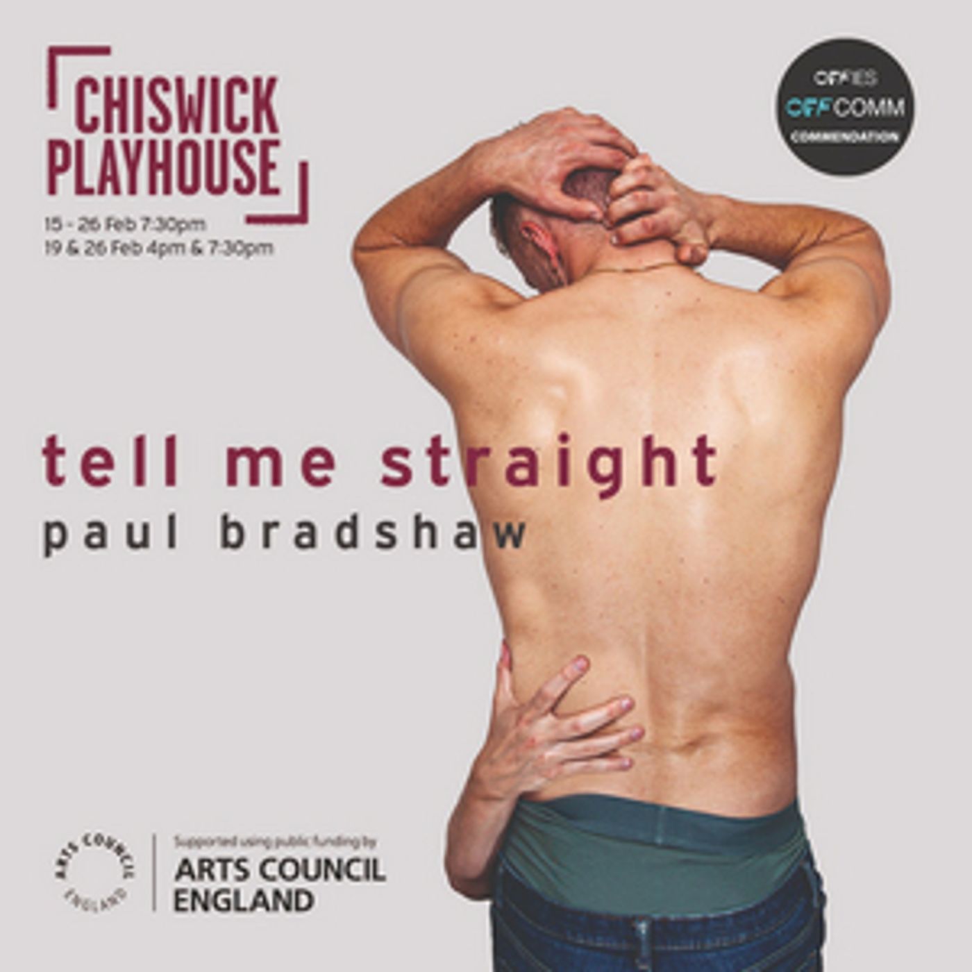 Full Cast Announced For The Revival Of Paul Bradshaw's TELL ME STRAIGHT At Chiswick Playhouse  Image