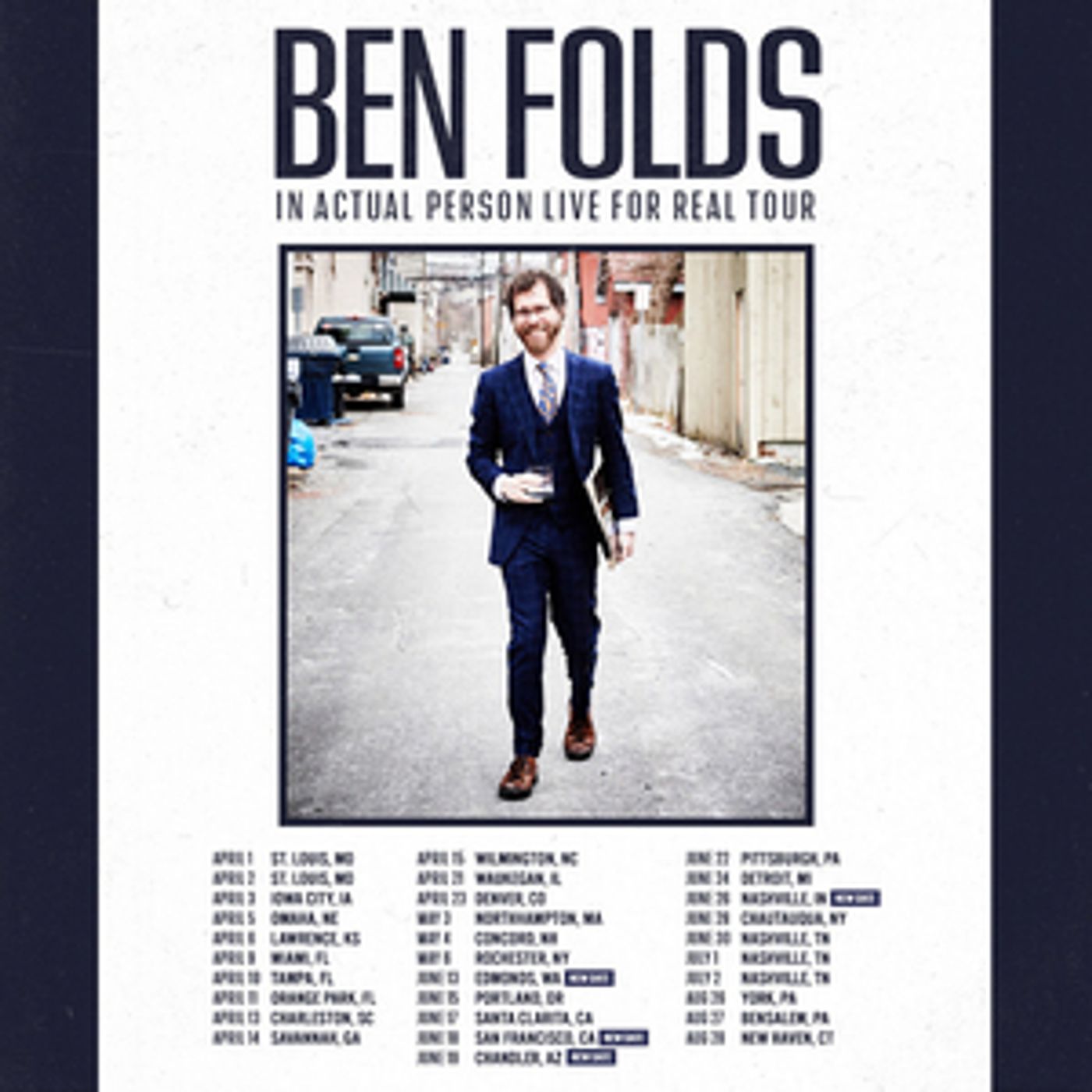 Ben Folds Announces U.S. Tour Dates  Image