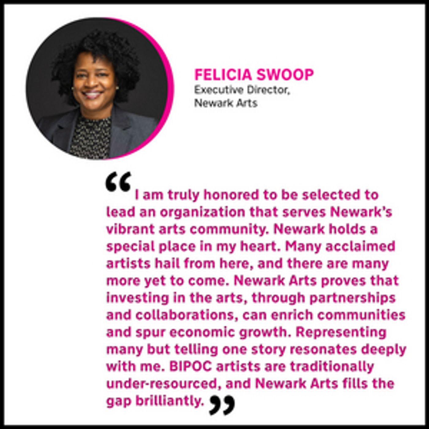 Newark Arts Names Felicia A. Swoope As Executive Director Newark Arts Names Felicia A. Swoope As Executive Director Image
