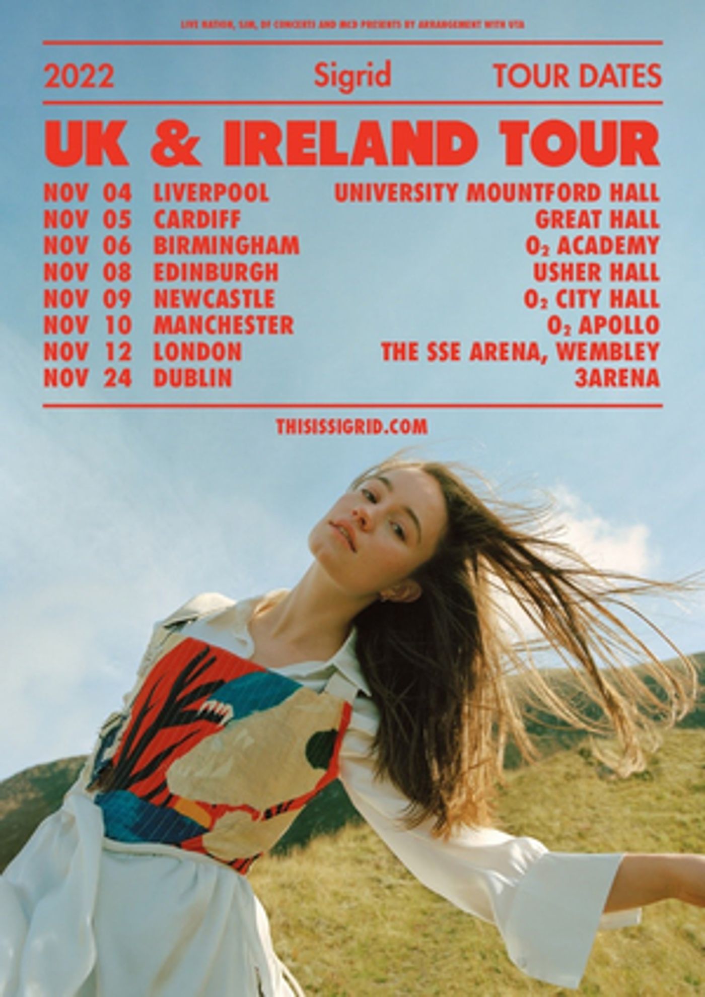 Sigrid Announces U.K. & European Tour Dates  Image