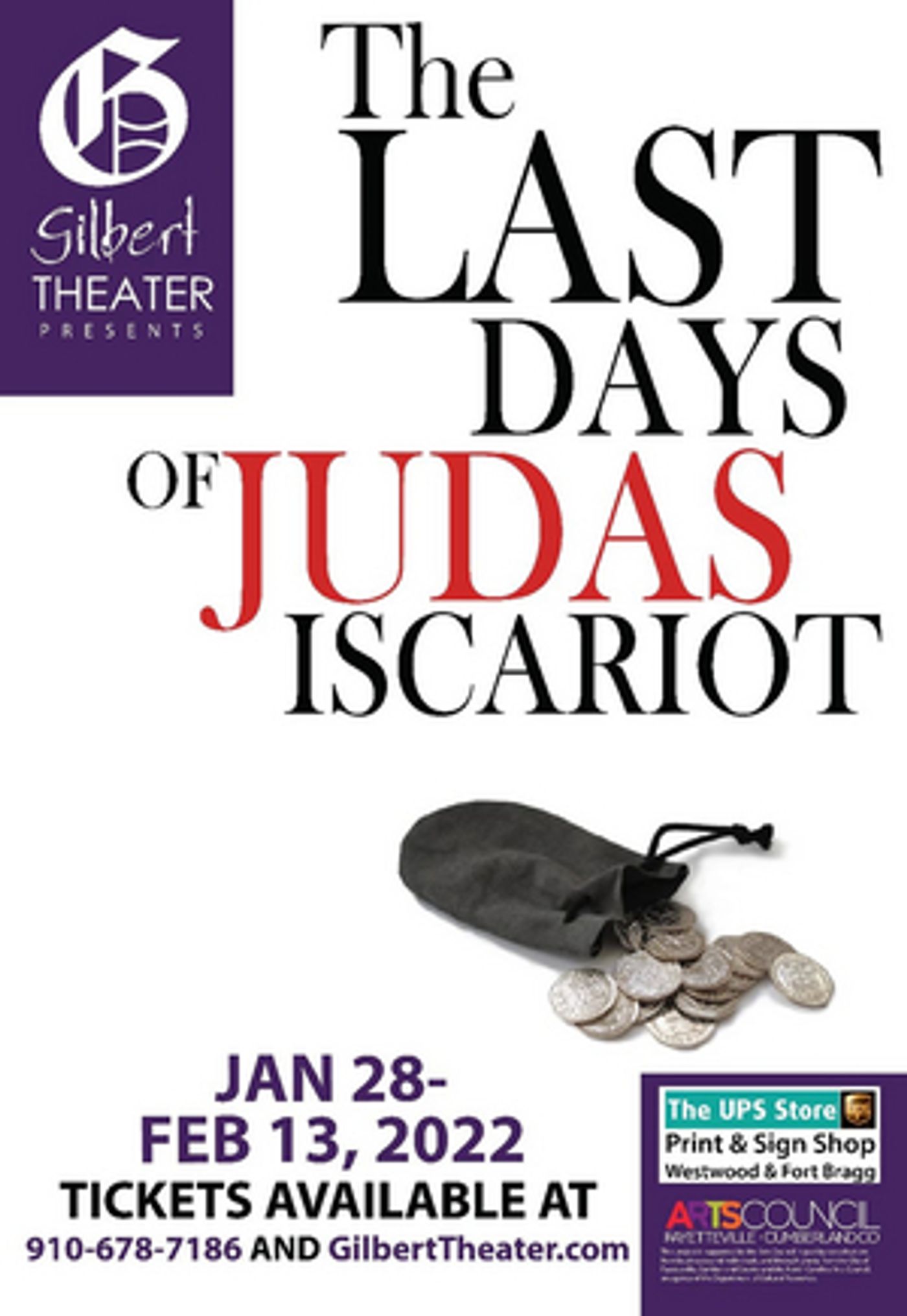Gilbert Theater Presents THE LAST DAYS OF JUDAS ISCARIOT This Week Gilbert Theater Presents THE LAST DAYS OF JUDAS ISCARIOT This Week Image