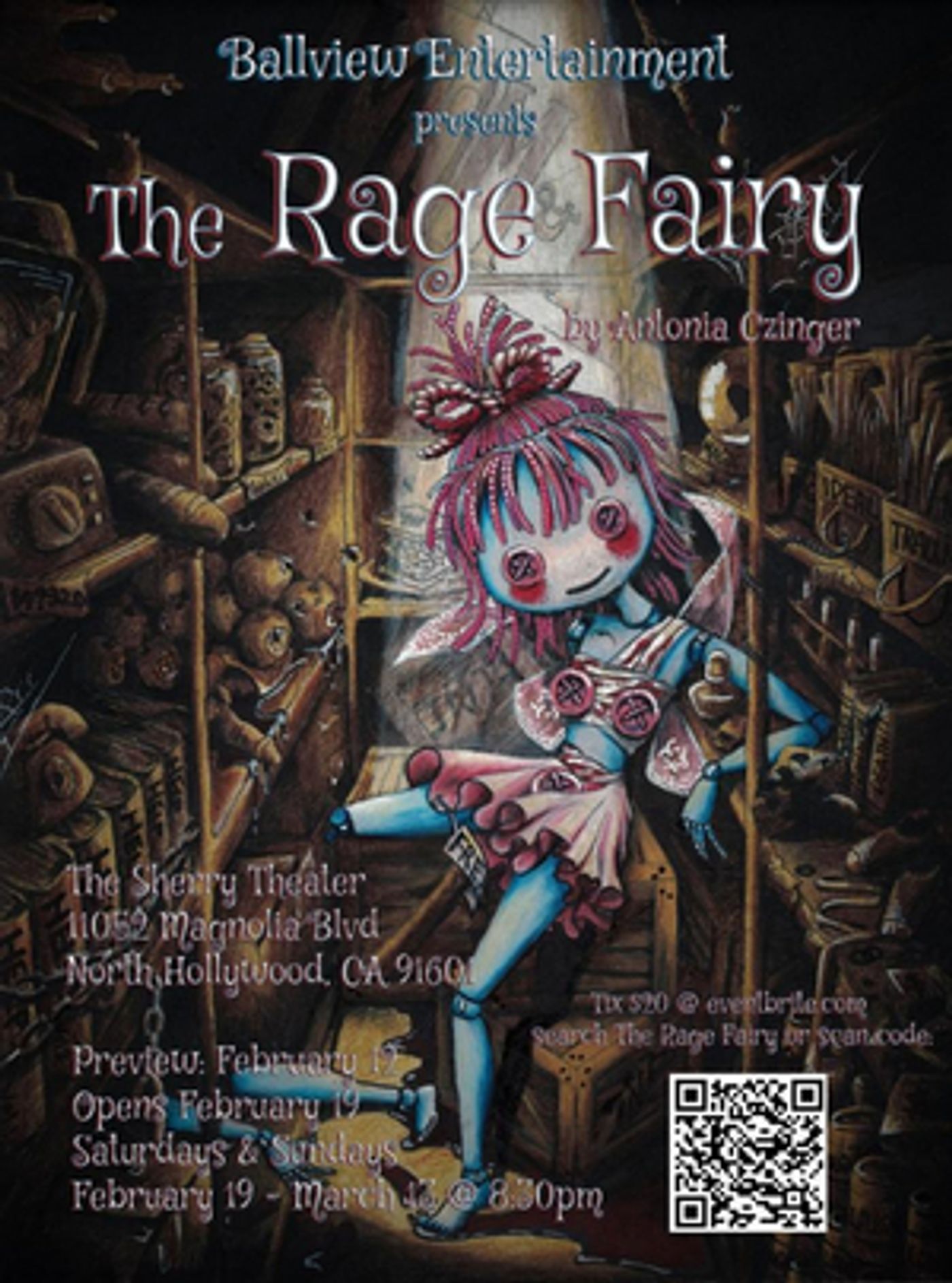 The Sherry Theatre to Stage Premiere of THE RAGE FAIRY  Image
