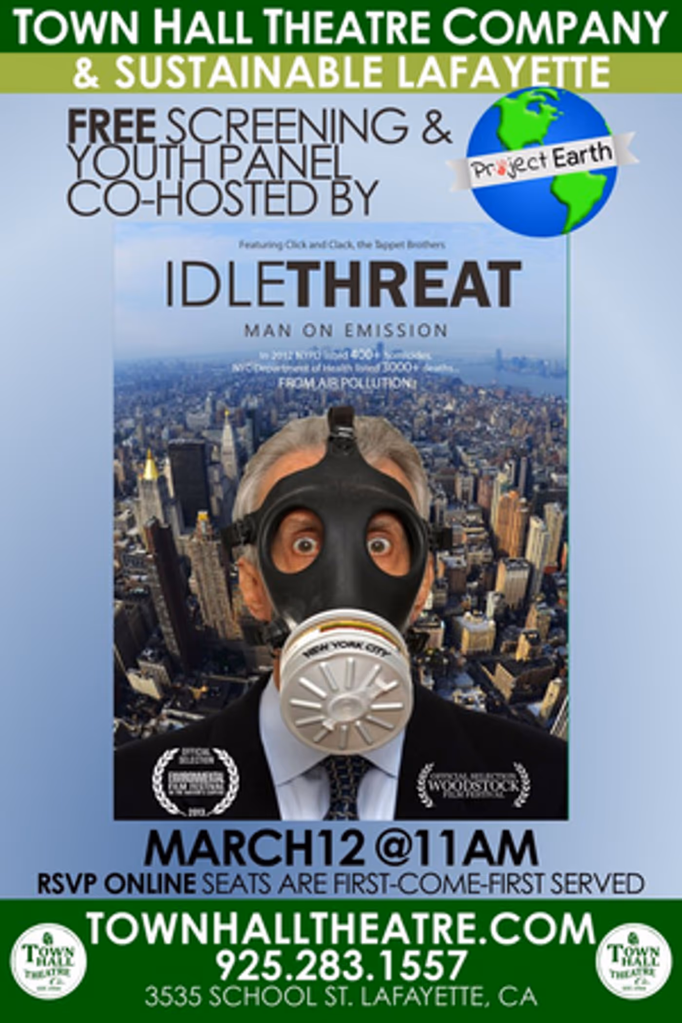 IDLE THREAT Will Be Presented By Sustainable Lafayette at Town Hall Theatre  Image