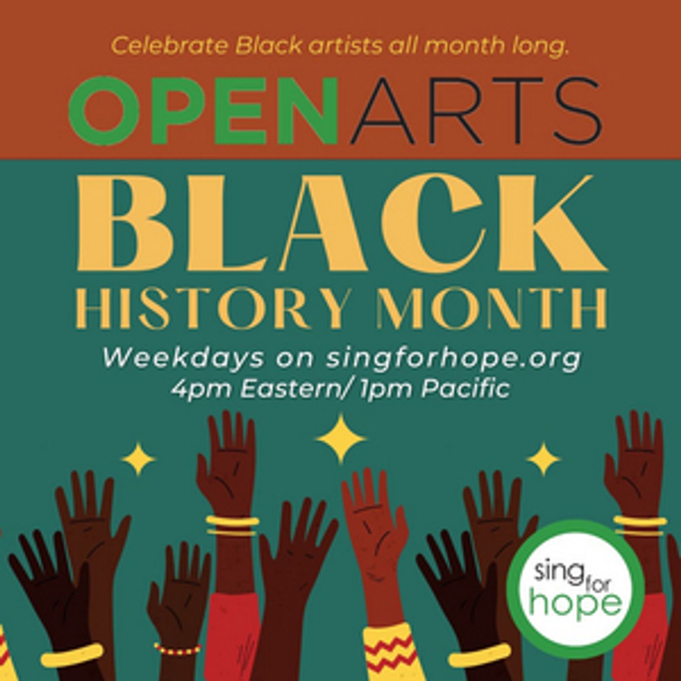 SING FOR HOPE Celebrates Black History With Four Weeks of Live Virtual Programming  Image