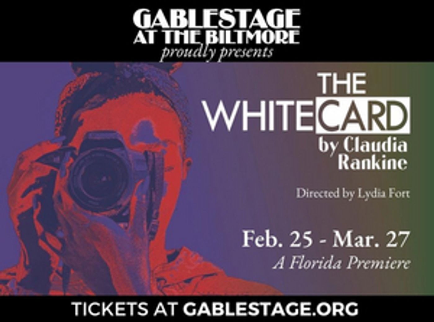 GableStage Presents Claudia Rankine's THE WHITE CARD  Image