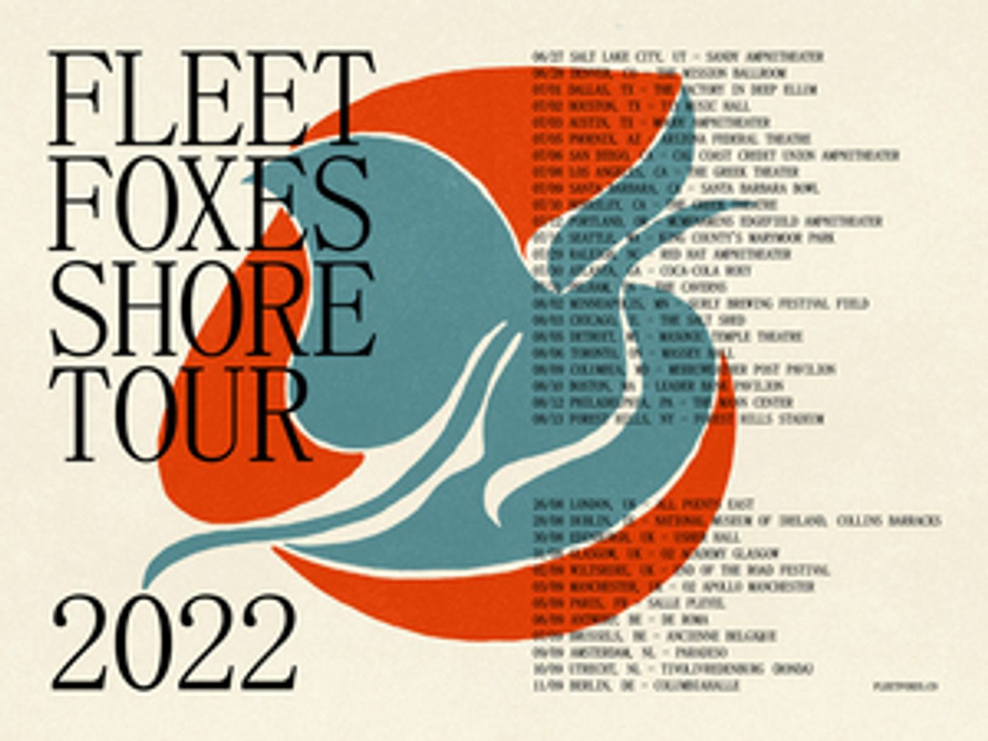 Fleet Foxes Announce 2022 International Headlining Tour for GRAMMY-Nominated Album 'Shore' Fleet Foxes Announce 2022 International Headlining Tour for GRAMMY-Nominated Album 'Shore' Image