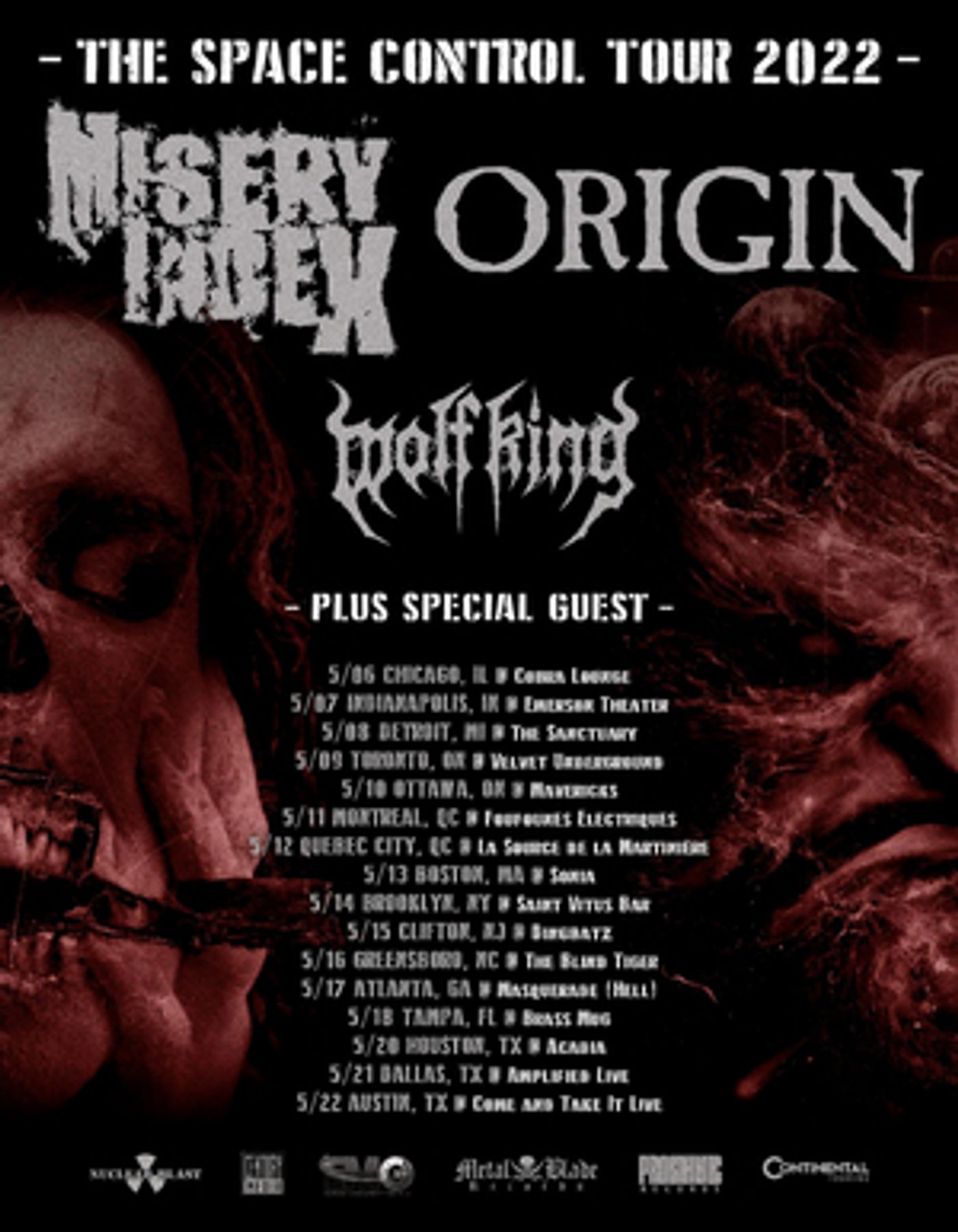 Misery Index Announces The Space Control Tour 2022 Misery Index Announces The Space Control Tour 2022 Image