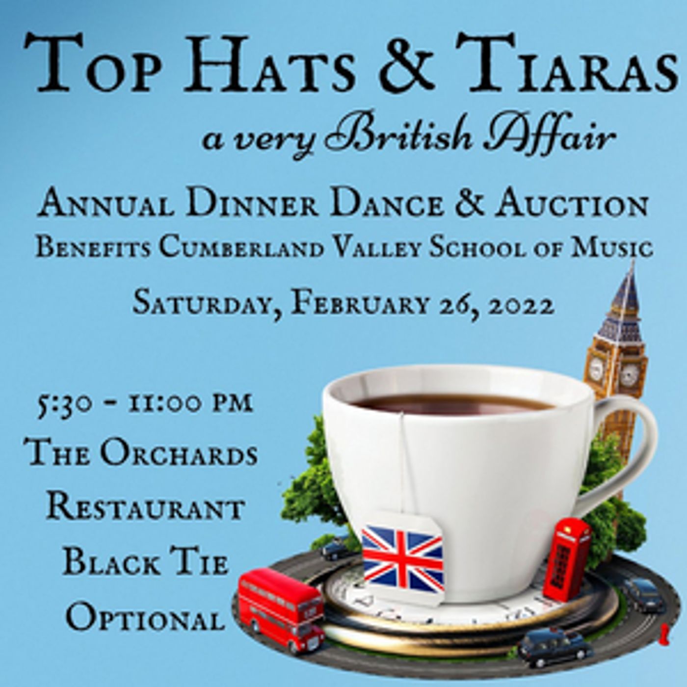 The Cumberland Valley School of Music Presents 26th Annual Dinner Dance & Auction  Image