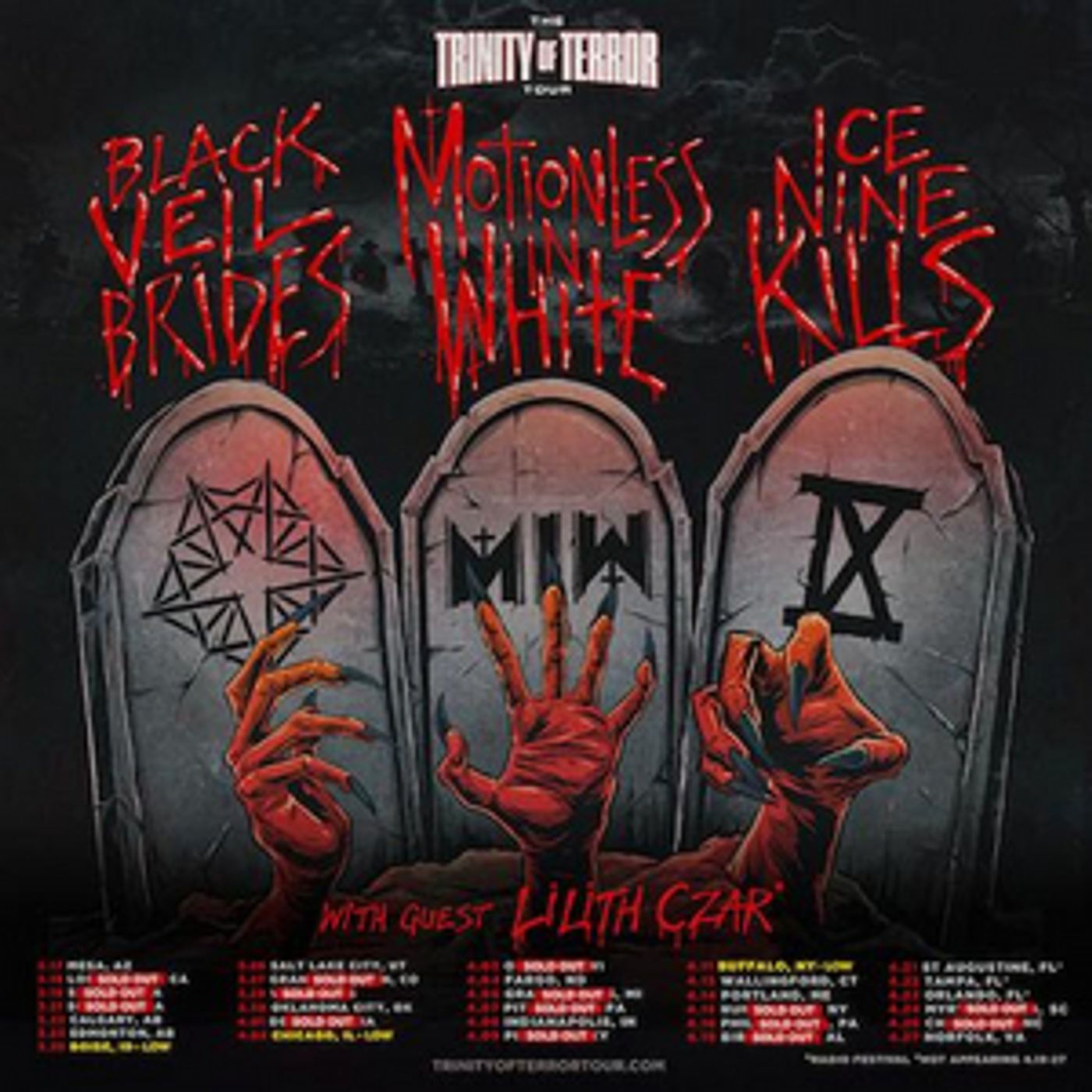 Lilith Czar Joins The Trinity Of Terror Tour  Image