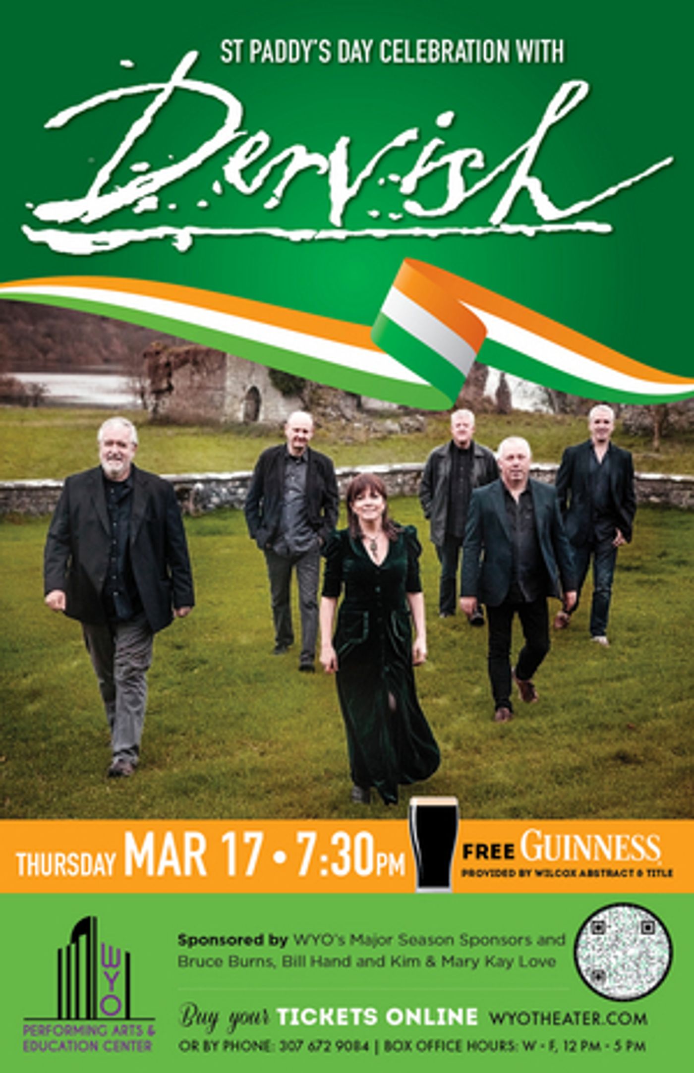 Dervish Celebrates St. Paddy's Day at the WYO Dervish Celebrates St. Paddy's Day at the WYO Image