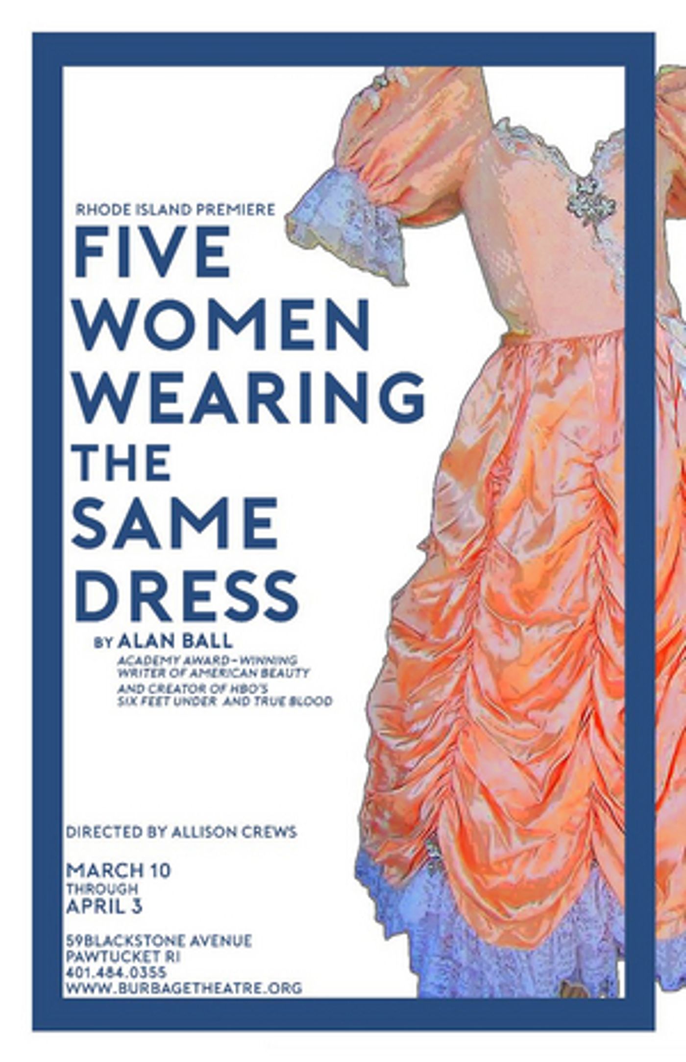 Burbage Theatre Co. to Present FIVE WOMEN WEARING THE SAME DRESS Burbage Theatre Co. to Present FIVE WOMEN WEARING THE SAME DRESS Image