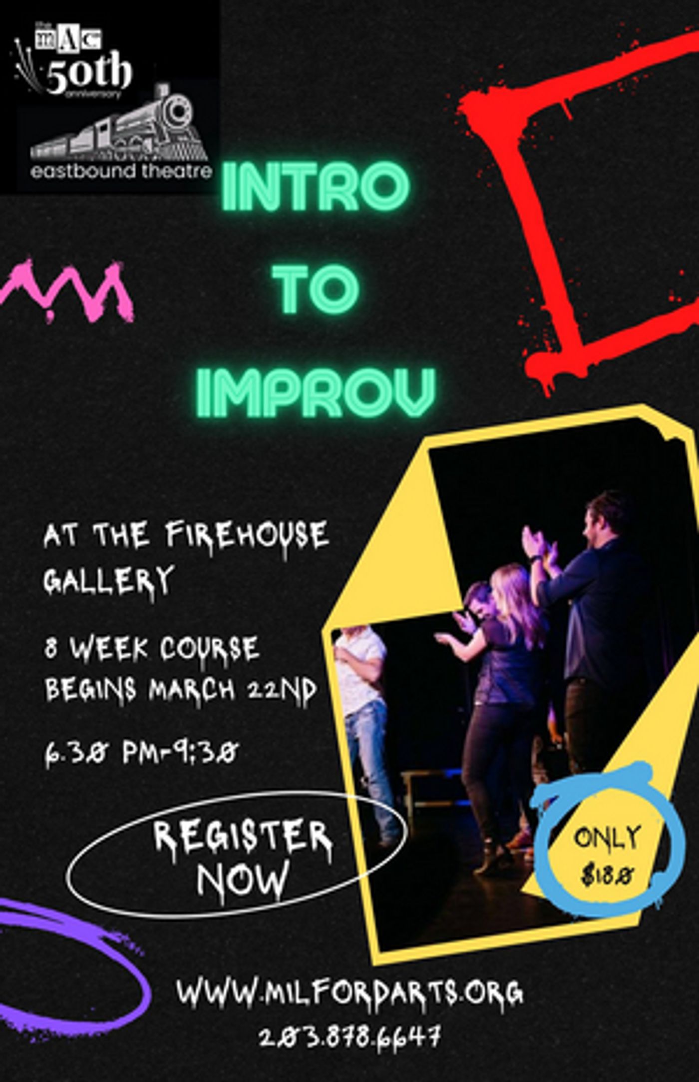 8 Week Intro to Improv Course is Coming to The MAC 8 Week Intro to Improv Course is Coming to The MAC Image
