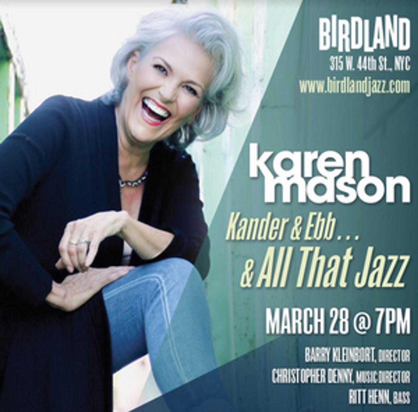 Birdland to Feature Karen Mason in KANDER & EBB... AND ALL THAT JAZZ! Birdland to Feature Karen Mason in KANDER & EBB... AND ALL THAT JAZZ! Image