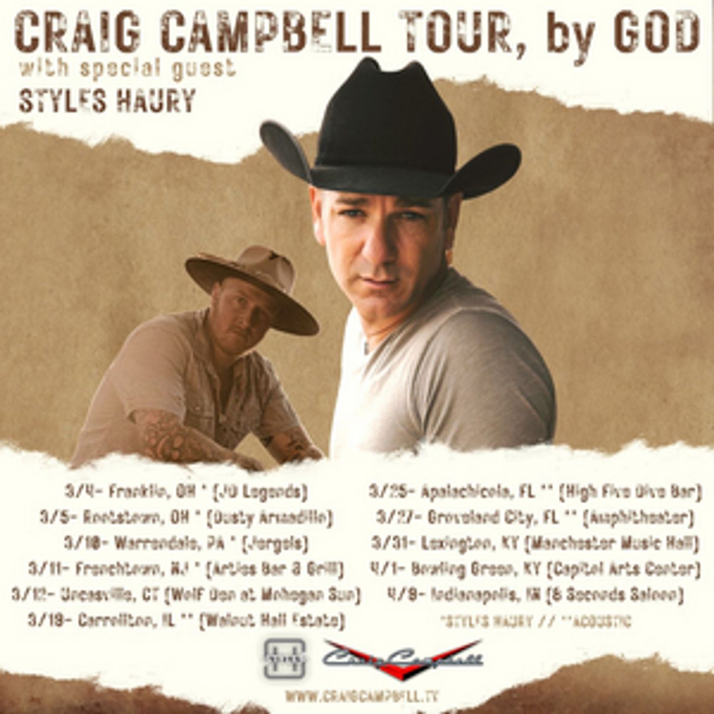 Craig Campbell Announces New Tour Dates  Image