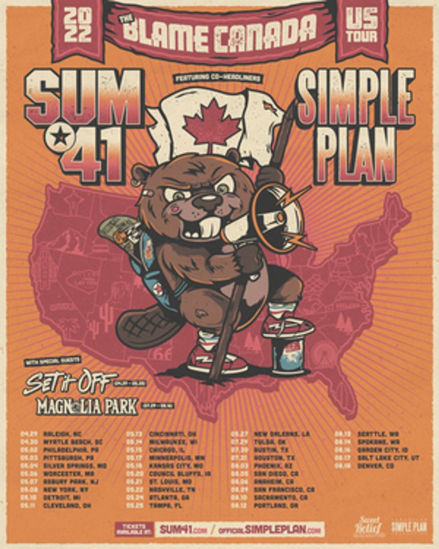 Simple Plan & Sum 41 Announce The 'Blame Canada Tour' Simple Plan & Sum 41 Announce The 'Blame Canada Tour' Image