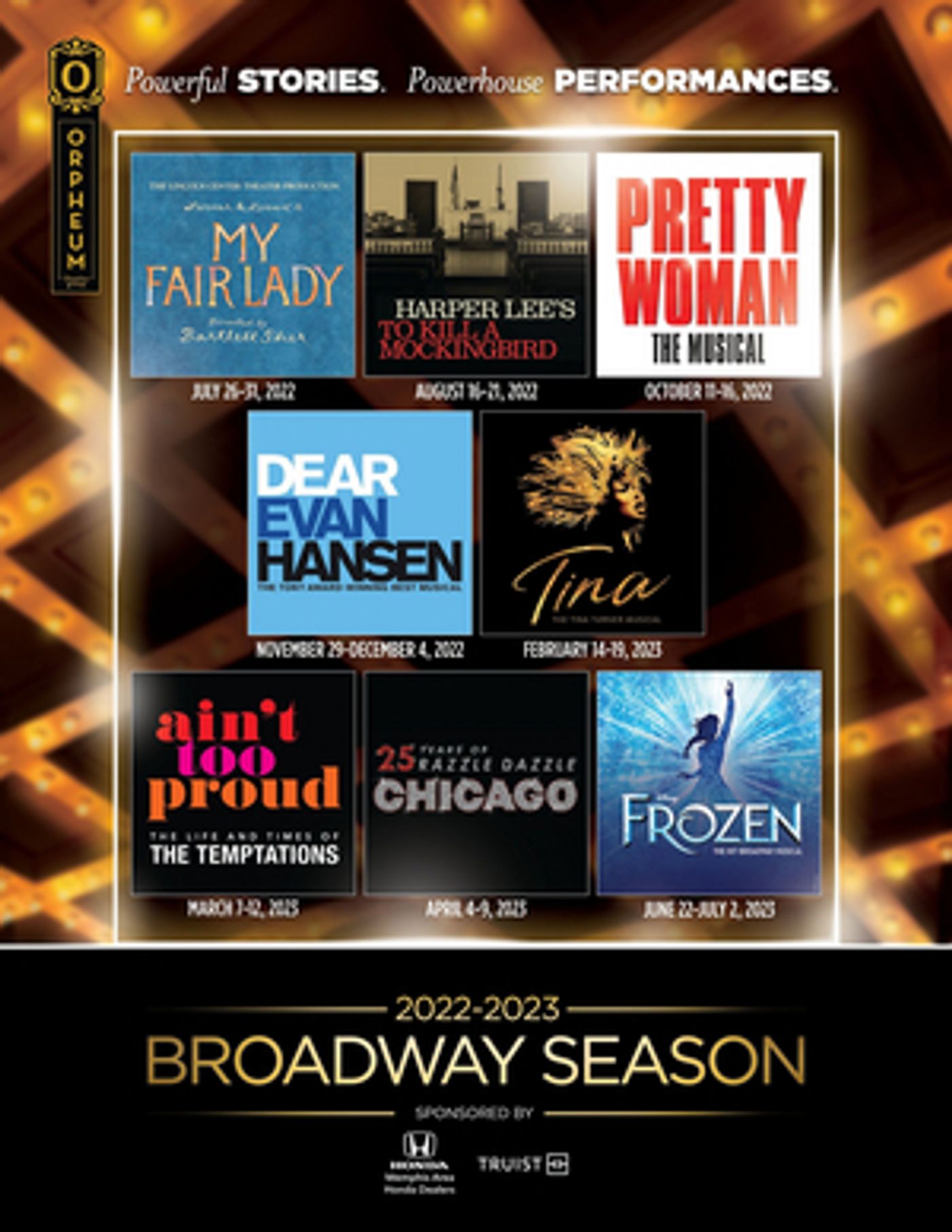Orpheum Theatre Memphis Announces 2022-2023 Lineup Featuring PRETTY WOMAN, TINA, DEAR EVAN HANSEN & More!  Image