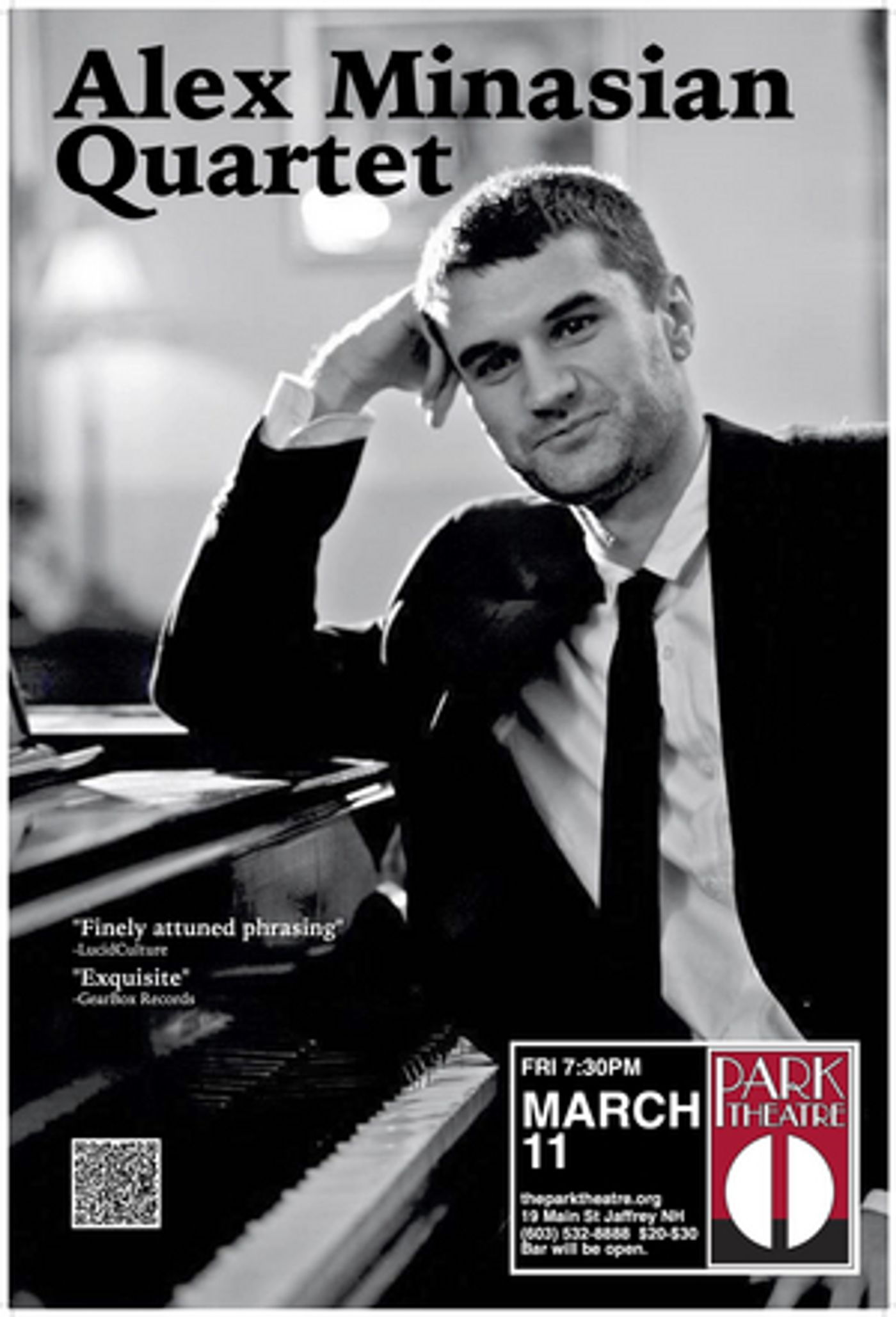 New York's Alex Minasian Quartet To Play Park Theatre  Image