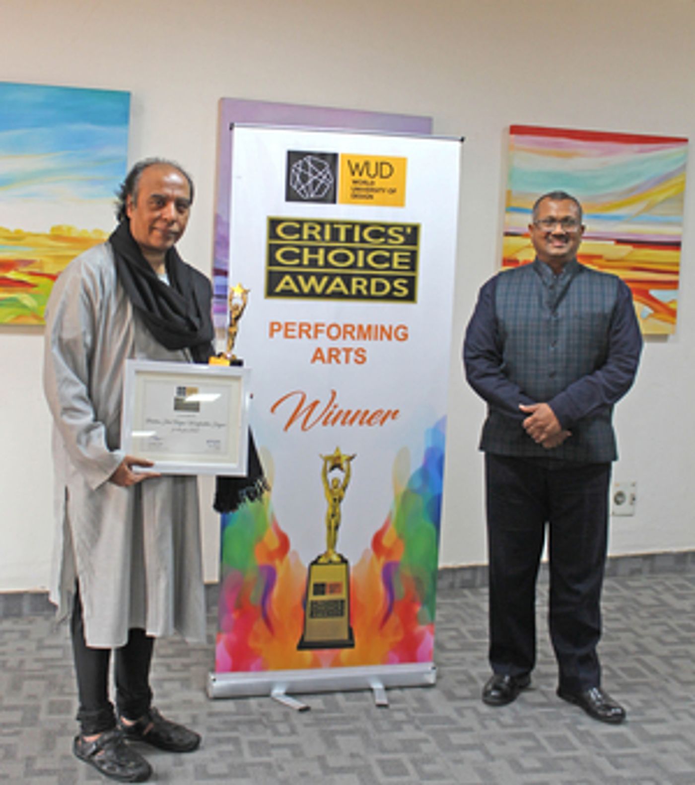 Wasifuddin Dagar honored With WUD Critics' Choice Award Wasifuddin Dagar honored With WUD Critics' Choice Award Image