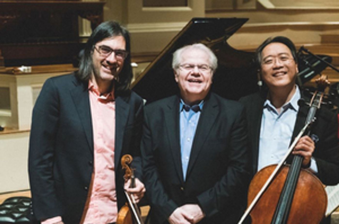 Yo-Yo-Ma-Emanuel-Ax-Leonidas-Kavakos-To-Headline-Staller-Center-Annual-Gala-20220225 Yo-Yo Ma, Emanuel Ax & Leonidas Kavakos To Headline Staller Center Annual Gala Image