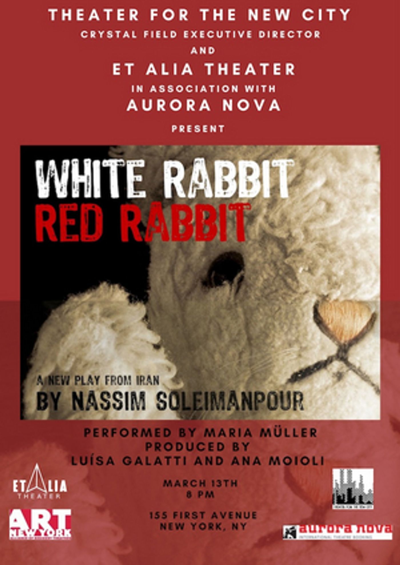 WHITE RABBIT RED RABBIT Comes to Theater for the New City in March WHITE RABBIT RED RABBIT Comes to Theater for the New City in March Image