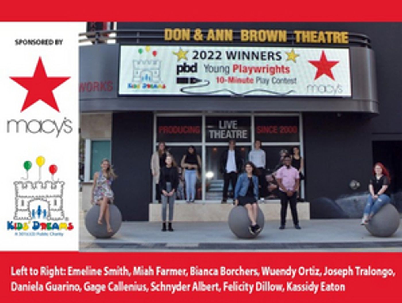 Palm Beach Dramaworks Announces Fifth Annual Young Playwrights 10-Minute Play Contest Winners  Image
