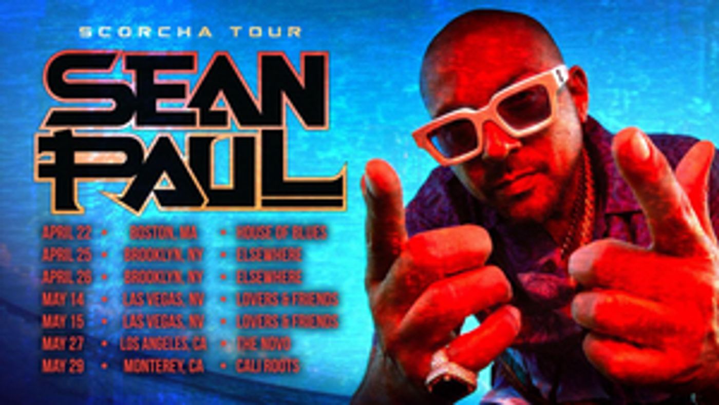 Sean Paul Returns to the U.S. for his 2022 Scorcha Tour Sean Paul Returns to the U.S. for his 2022 Scorcha Tour Image