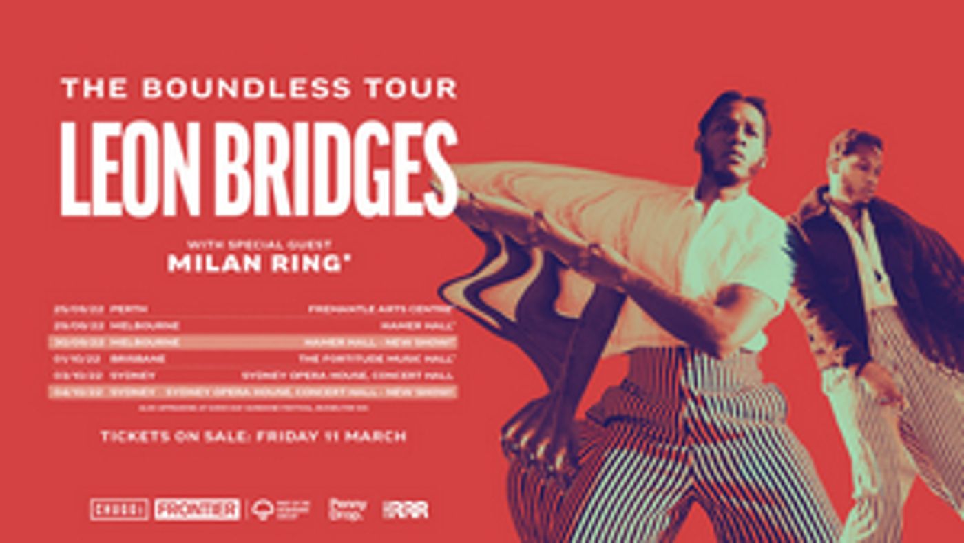 Leon Bridges Second Sydney & Melbourne Shows Added to Meet Demand Leon Bridges Second Sydney & Melbourne Shows Added to Meet Demand Image