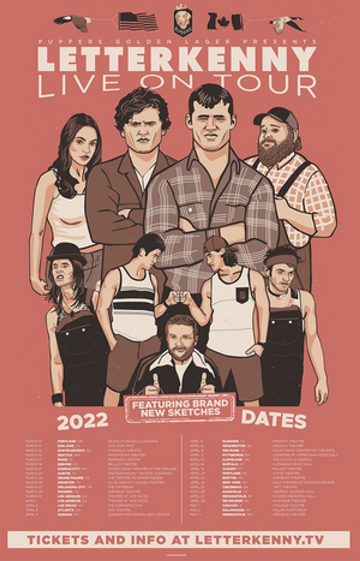Letterkenny Live! U.S. Tour Starts Today Featuring Nine Cast Members, New Sketches & More Letterkenny Live! U.S. Tour Starts Today Featuring Nine Cast Members, New Sketches & More Image
