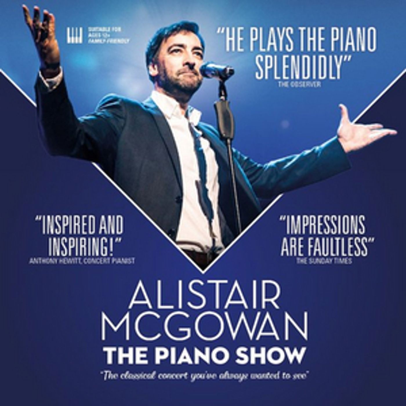 Alistair McGowan Announces Spring 2022 Tour Combining Comedy and Classical Piano Music  Image